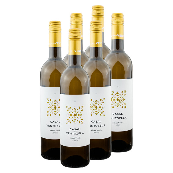 6 x Arinto 0.75l (12%Vol.) - Weißwein Casal de Ventozela, Portugal