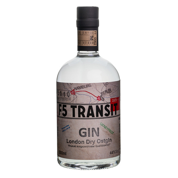 GIN 0.5l (44%Vol) No. 5110 London Dry Ostgin - F5 Transit (BRD-DDR)