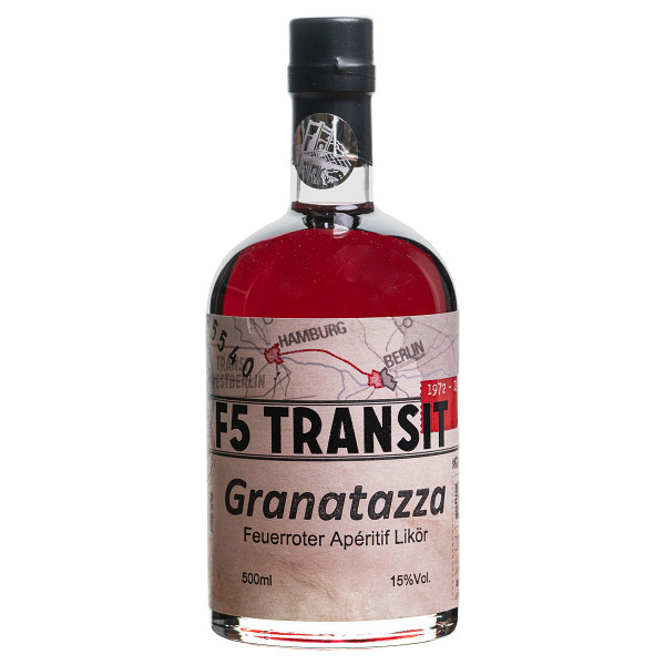 Granatazza Aperitif Granatapfel Likör 0.5l (15%Vol) No. 5540 - F5 Transit (BRD-DDR)