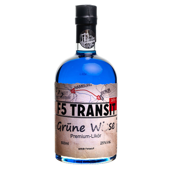 Grüne Wiese Likör 0.5l (25%Vol) No. 5577 - F5 Transit (BRD-DDR)