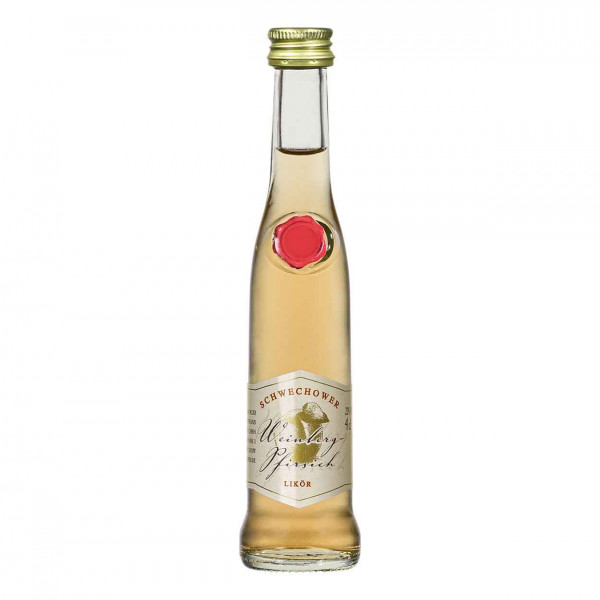 Likör Weinbergpfirsich 4cl (22%Vol.) - Pfirsichlikör - kleine Flasche