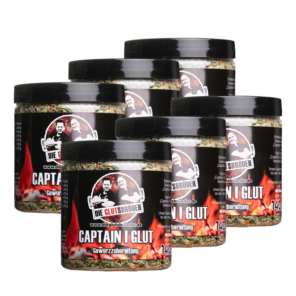 6 x Captain i Glut 140g - Die Glutsbrüder