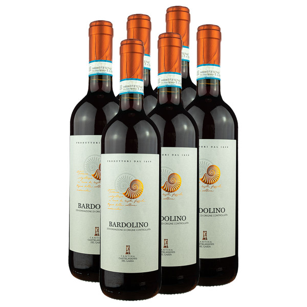 6 x Bardolino DOC 0.75l (12%Vol.) Rotwein, Castelnuovo del Garda