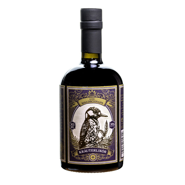 KRÄUTER 38 0.5l (38%Vol) - Waldkräuter - kräftiger Kräuterlikör (Waldschnaps)