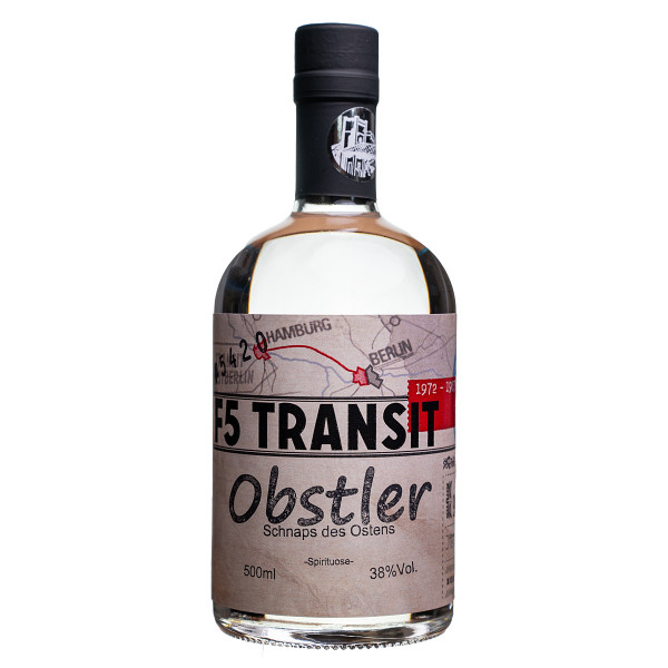 Obstler (Apfel / Birne) 0.5l (38%Vol) No. 5420 - F5 Transit (BRD-DDR)