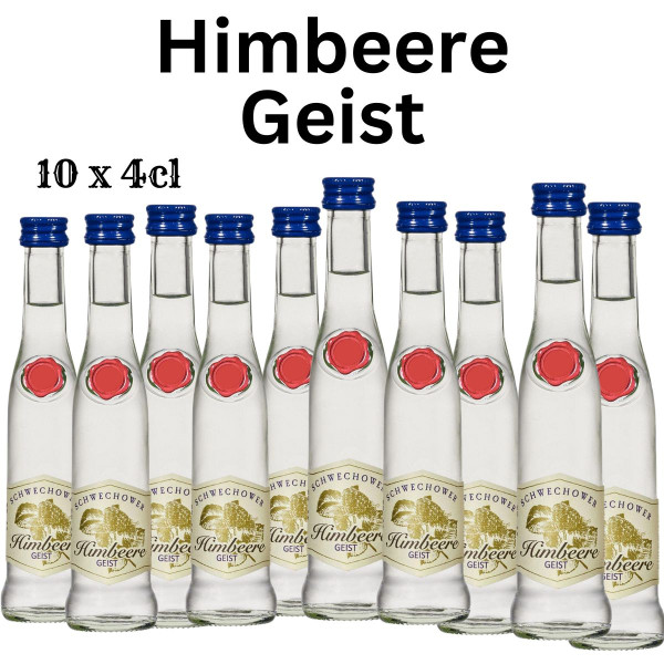 10 x Obstgeist Himbeere 4cl (40%Vol)