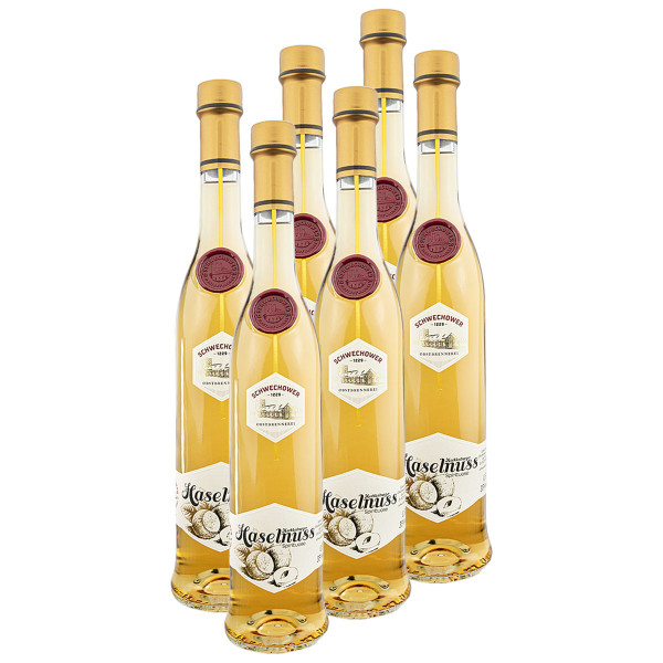 6 x Spirituose HASELNUSS 0.5l (35%Vol.) - Haselnuss-Schnaps