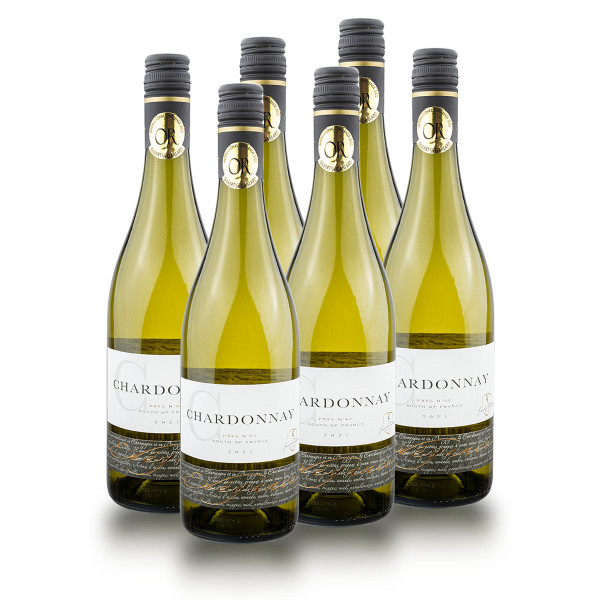 6 x Elegance Chardonnay 0.75l (13%Vol.) Weißwein, Joseph Castan, Frankreich
