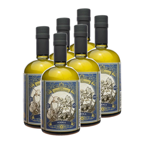 6 x WODKA 0.5l (40%Vol) - Waldwodka - Mecklenburger Wodka (Waldschnaps)