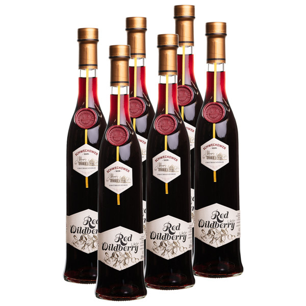 6 x Likör Red Wildberry (20%Vol.) - Wildfruchtlikör 0.5l