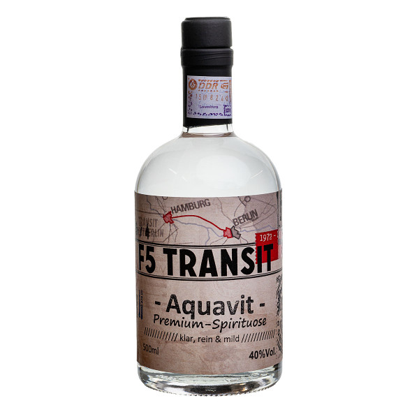 Aquavit 0.5l (40%Vol) No. 5574 - DDR Edition - F5 Transit