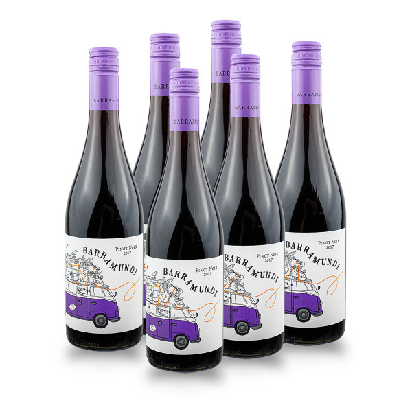6 x Pinot Noir 0.75l (14%Vol) Rotwein, Barramundi, Australien