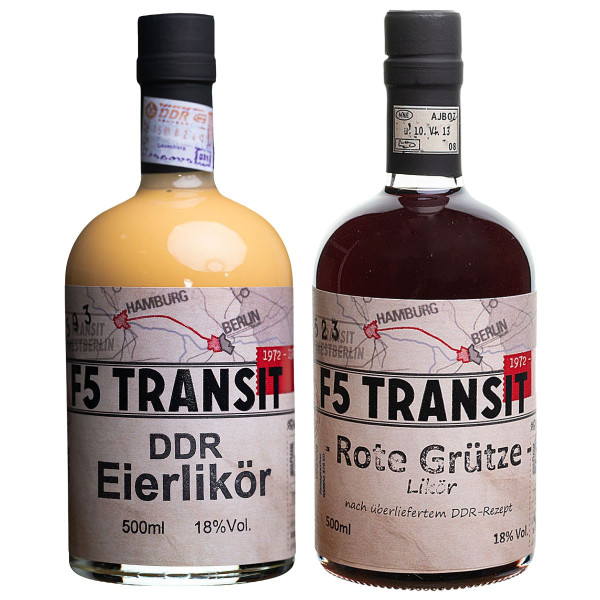 DDR Eierlikör &amp; Rote Grütze Likör (Spar-Set) - F5 Transit