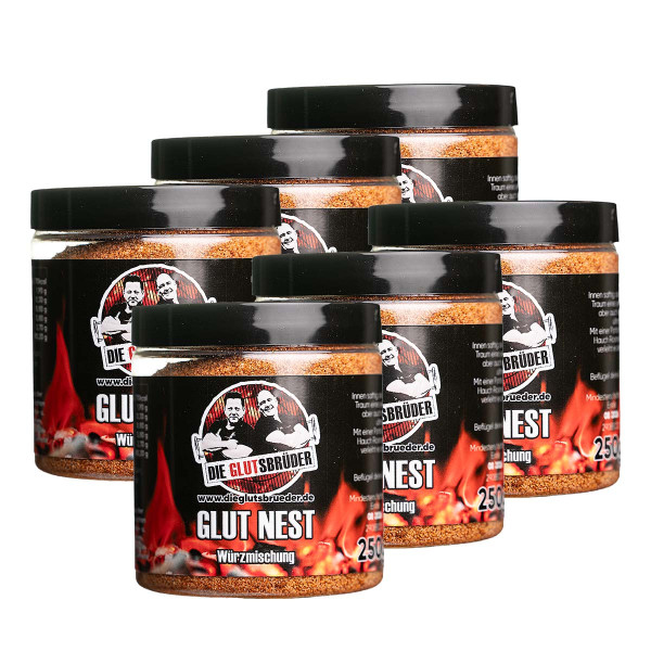 6 x Glut Nest 250g - Die Glutsbrüder