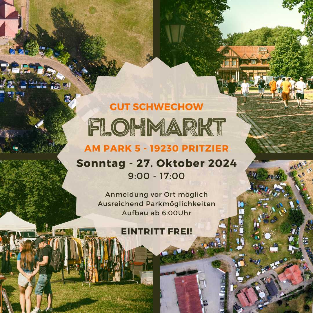 Flohmarkt auf Gut Schwechow am 27.10.2024*
